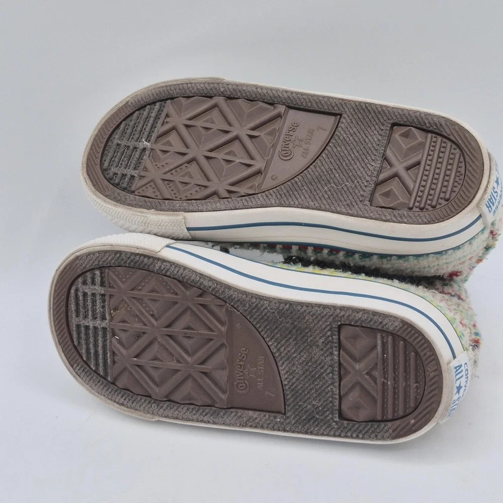 Converse Chuck Taylor All Star Shoes Infants Size 7 Multi Knit‎ High Top 746956F